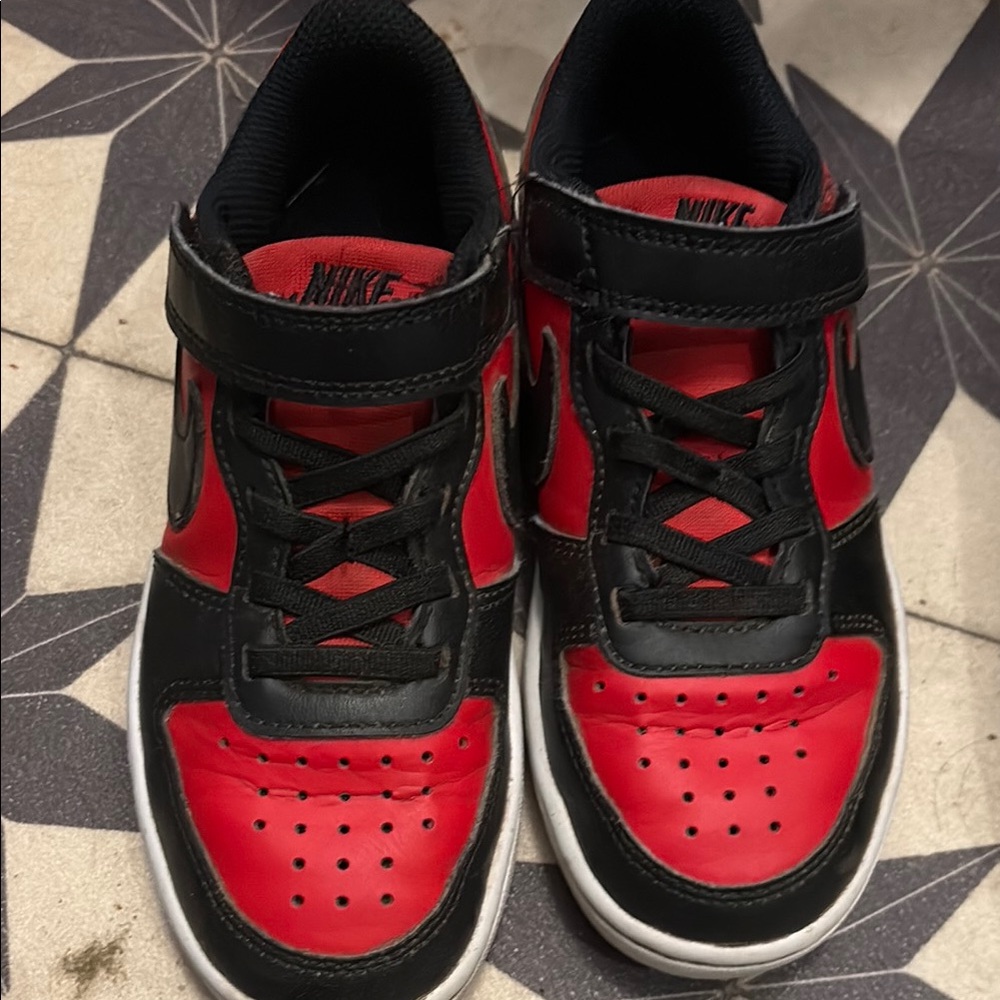 Nike Kids Red and Black Sneakers